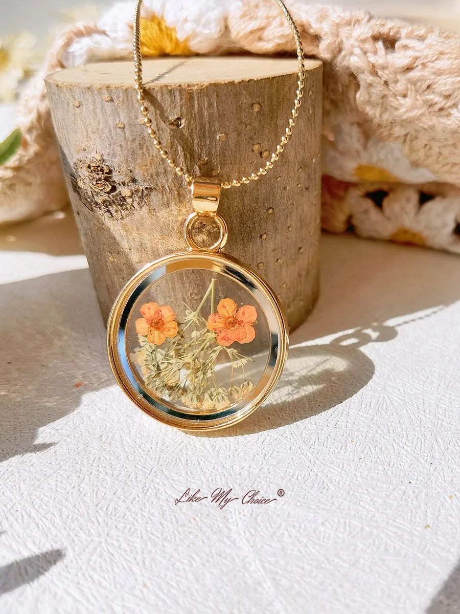 Gypsophila Daffodil Bridal Bouquet Necklace sold by Like My Choice product image thumbnail 3