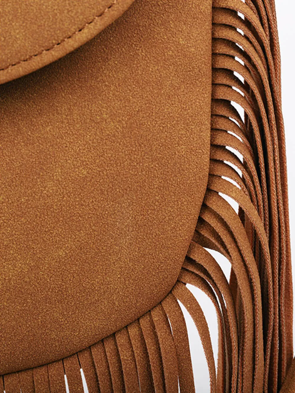 Woven Semi Circular Leather Tassel Crossbody Bag sold by Like My Choice product image thumbnail 2