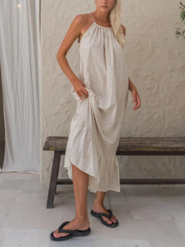 Adjustable Backless Tie Midi Dress sold by Like My Choice