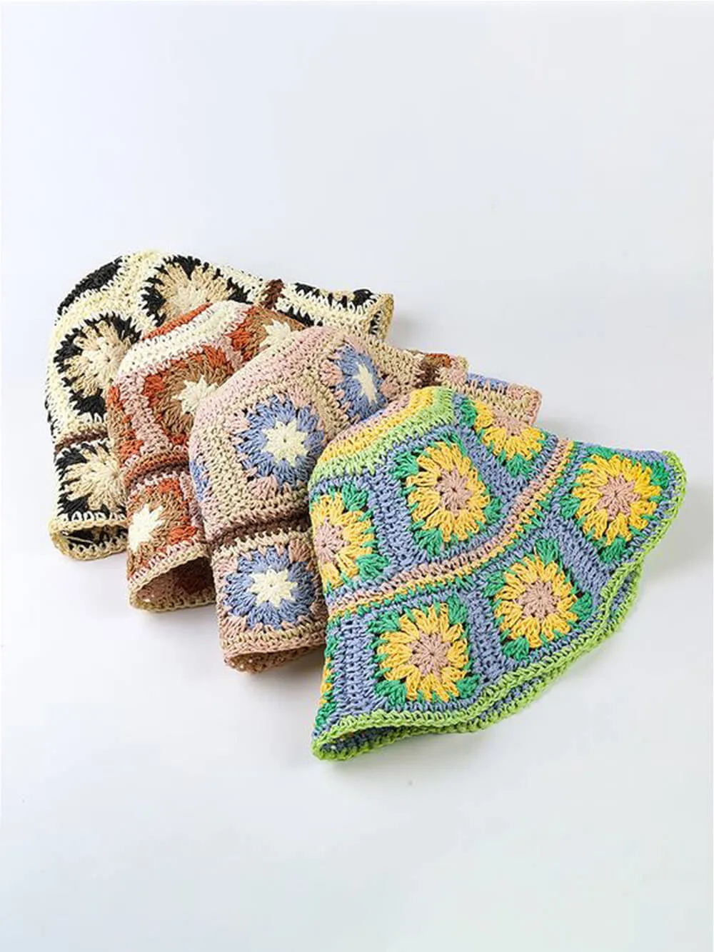 Crochet Hat Flower Lilac Green sold by Like My Choice product image thumbnail 2