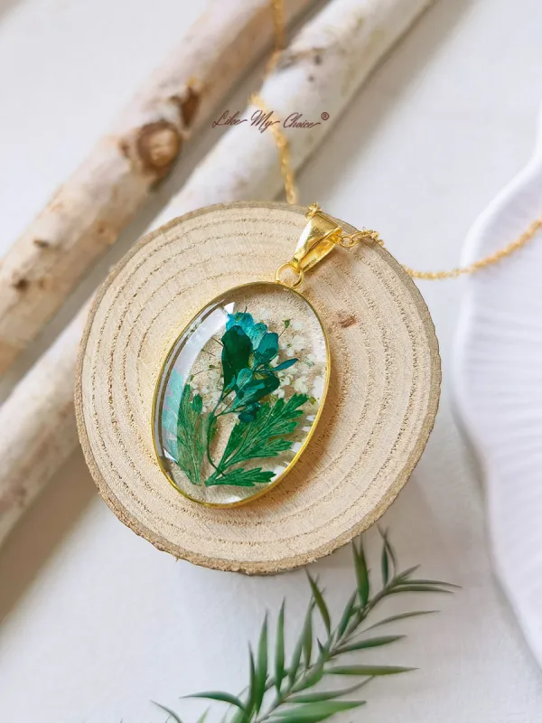 Handmade Pressed Fern Leaves Necklace sold by Like My Choice
