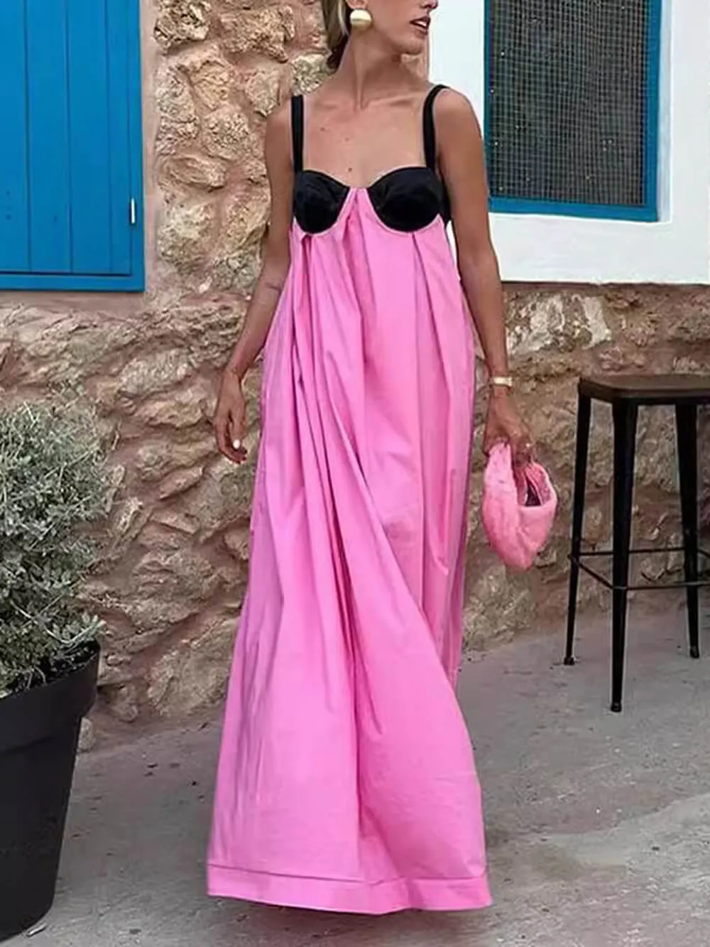 Exquisite Summer Sleeveless Backless Lace Up Maxi Dress sold by Like My Choice product image thumbnail 5