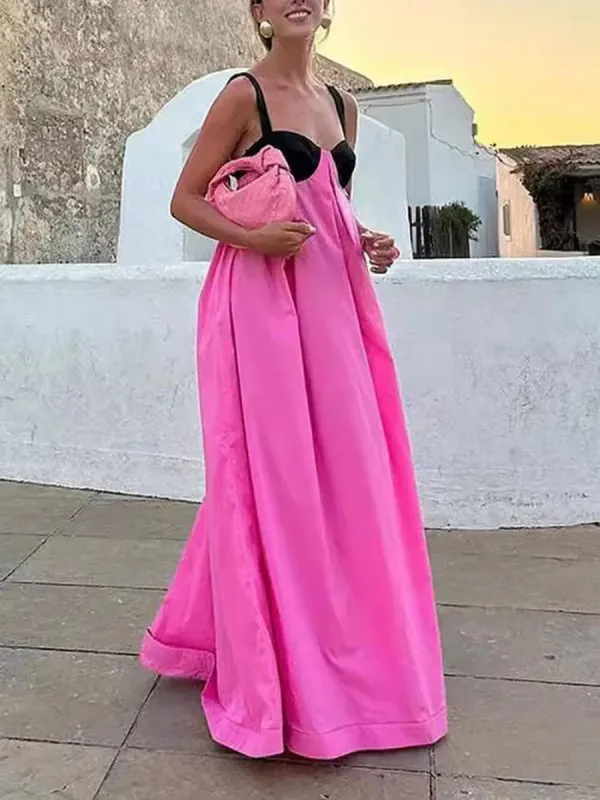 Exquisite Summer Sleeveless Backless Lace Up Maxi Dress sold by Like My Choice