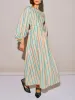 Striped Floral Print Sexy Backless Midi Dress sold by Like My Choice