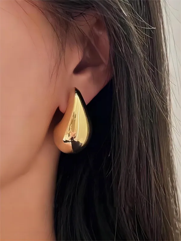 Hollow Water Drop Earrings, Personalized Earrings, Dopamine Earrings sold by Like My Choice