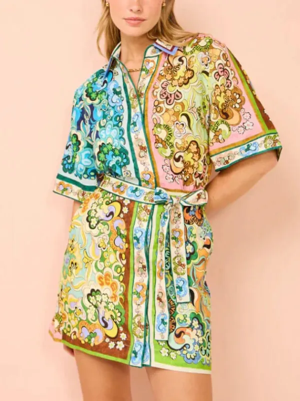 Special Satin Print Mini Dress sold by Like My Choice