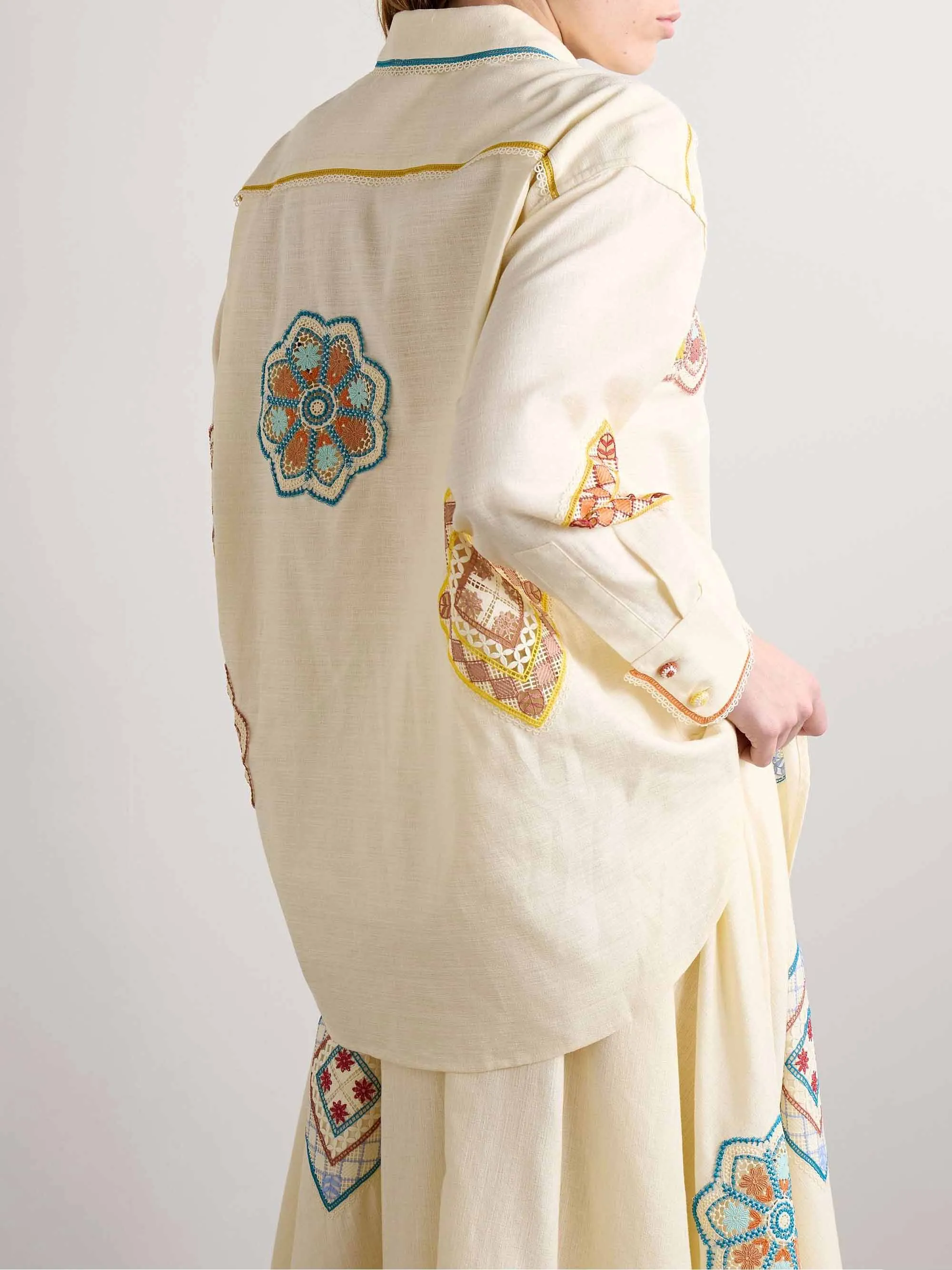 Unique Paisley Lace Print Loose Shirt sold by Like My Choice product image thumbnail 4