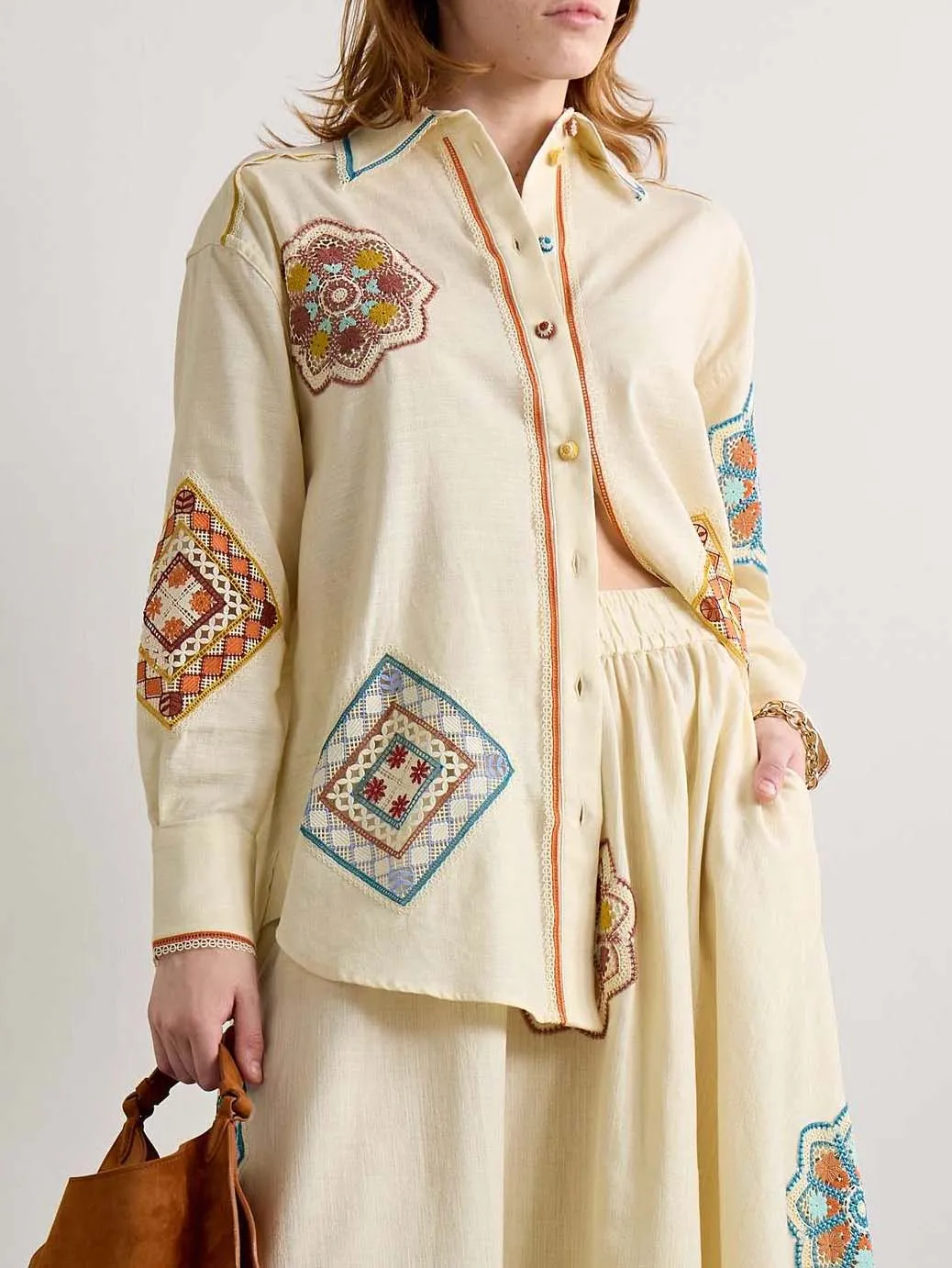 Unique Paisley Lace Print Loose Shirt sold by Like My Choice