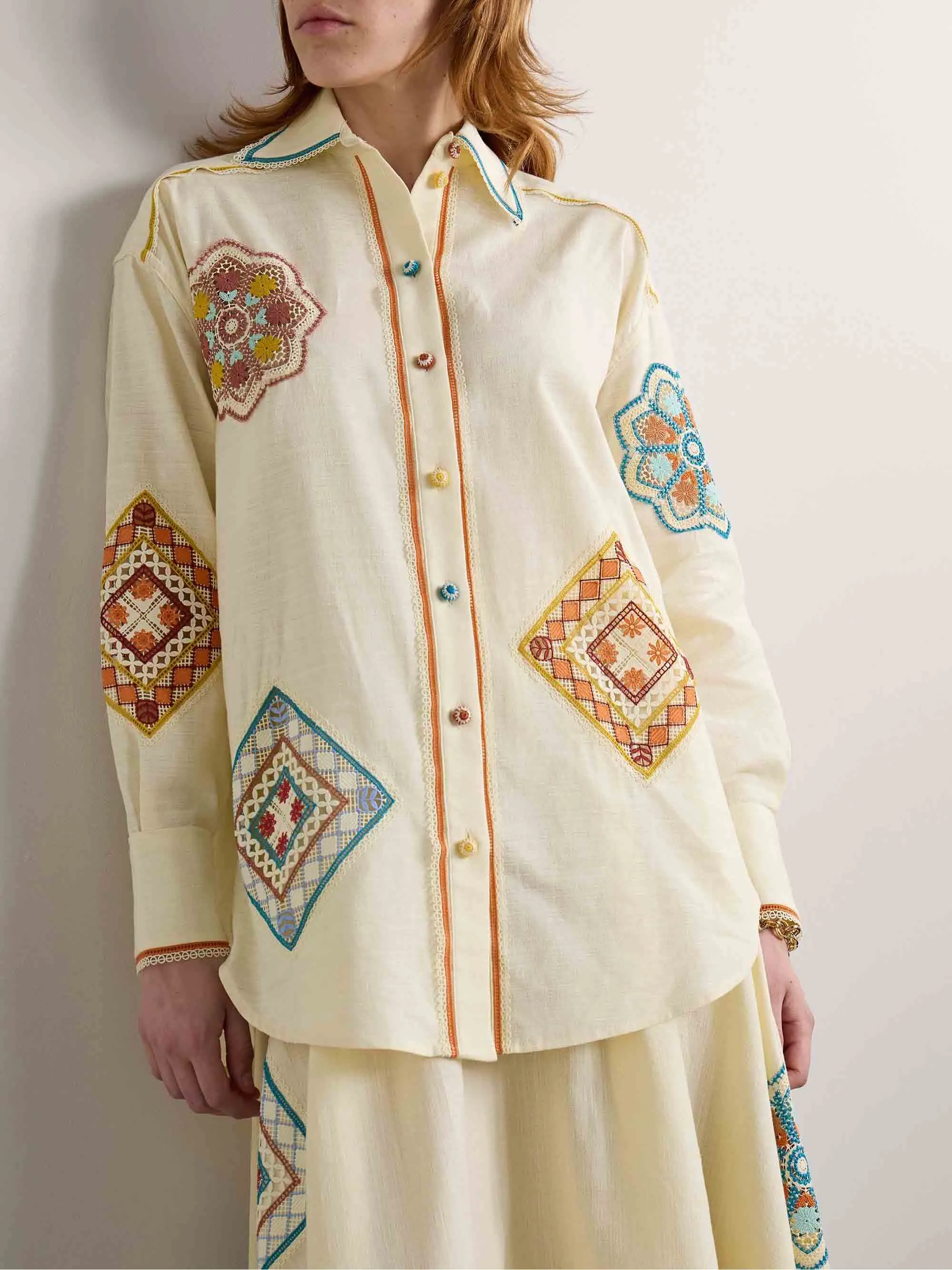 Unique Paisley Lace Print Loose Shirt sold by Like My Choice product image thumbnail 3