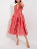 Exquisite Embroidered V-Neck Slim Midi Dress sold by Like My Choice