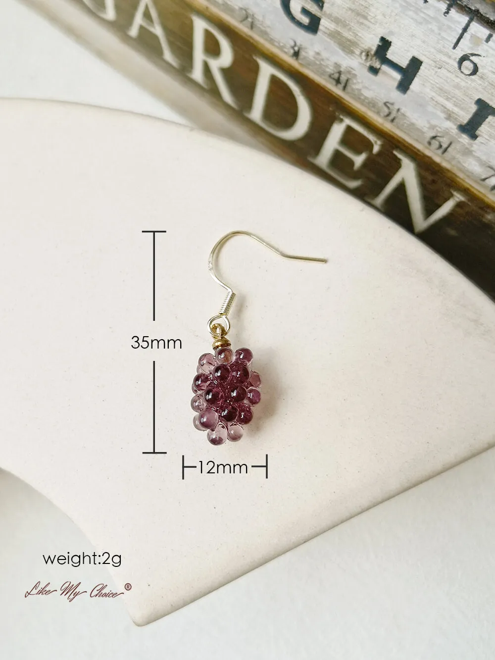 Purple Grape Earrings sold by Like My Choice product image thumbnail 3