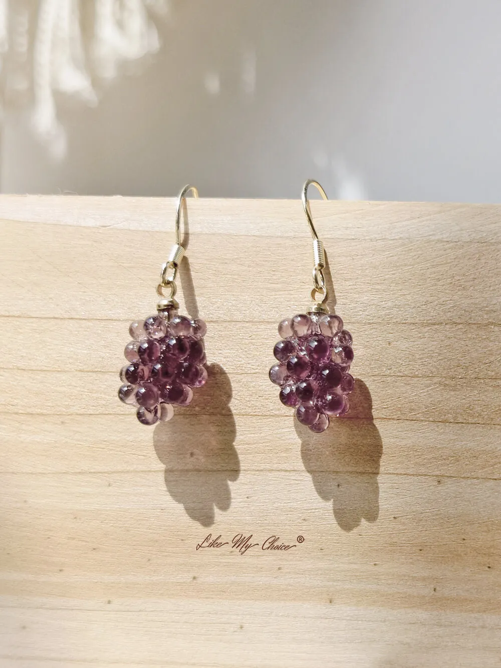Purple Grape Earrings sold by Like My Choice product image thumbnail 4