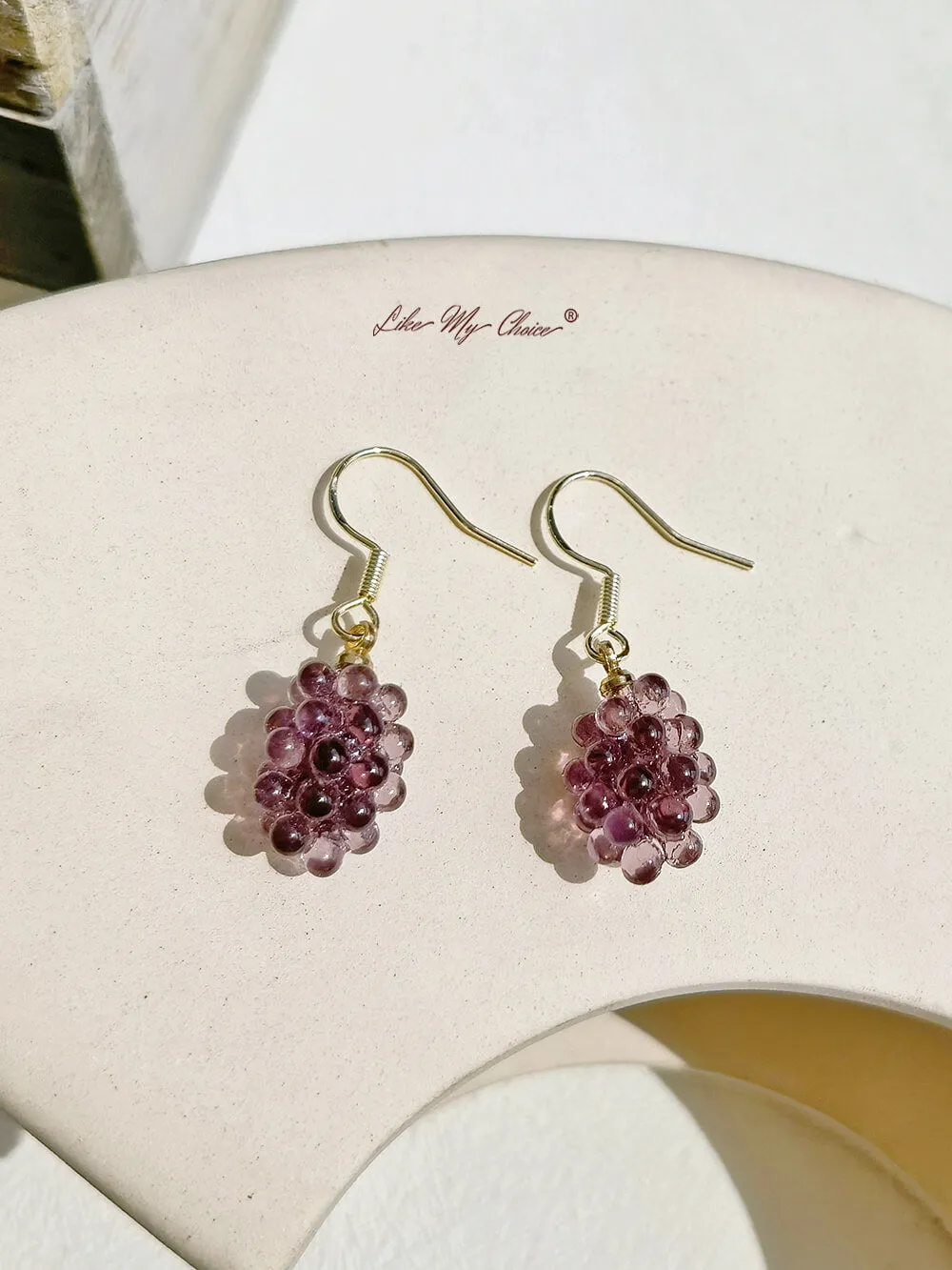 Purple Grape Earrings sold by Like My Choice