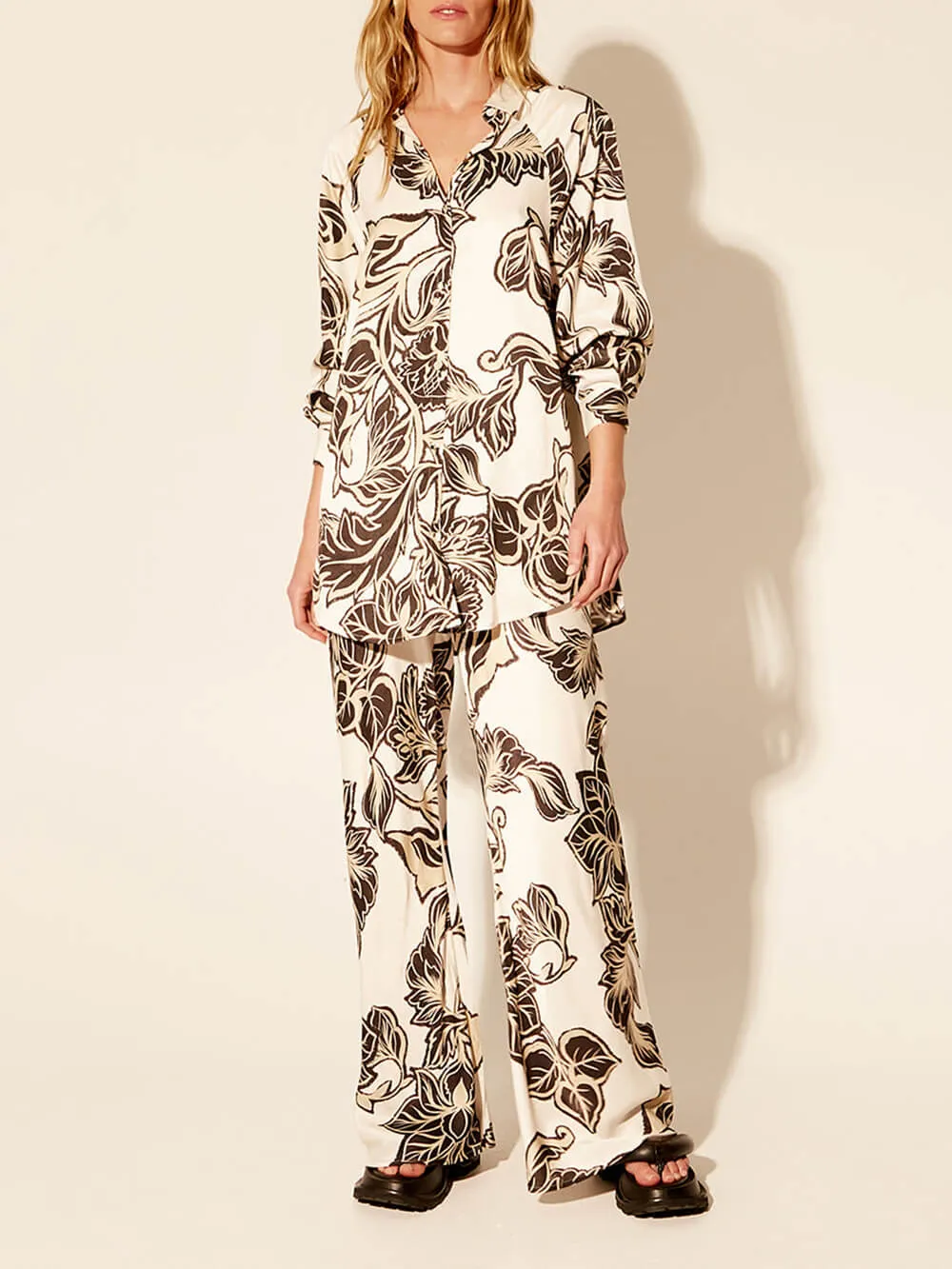 Exquisite Floral Print Loose Oversized Shirt sold by Like My Choice product image thumbnail 3