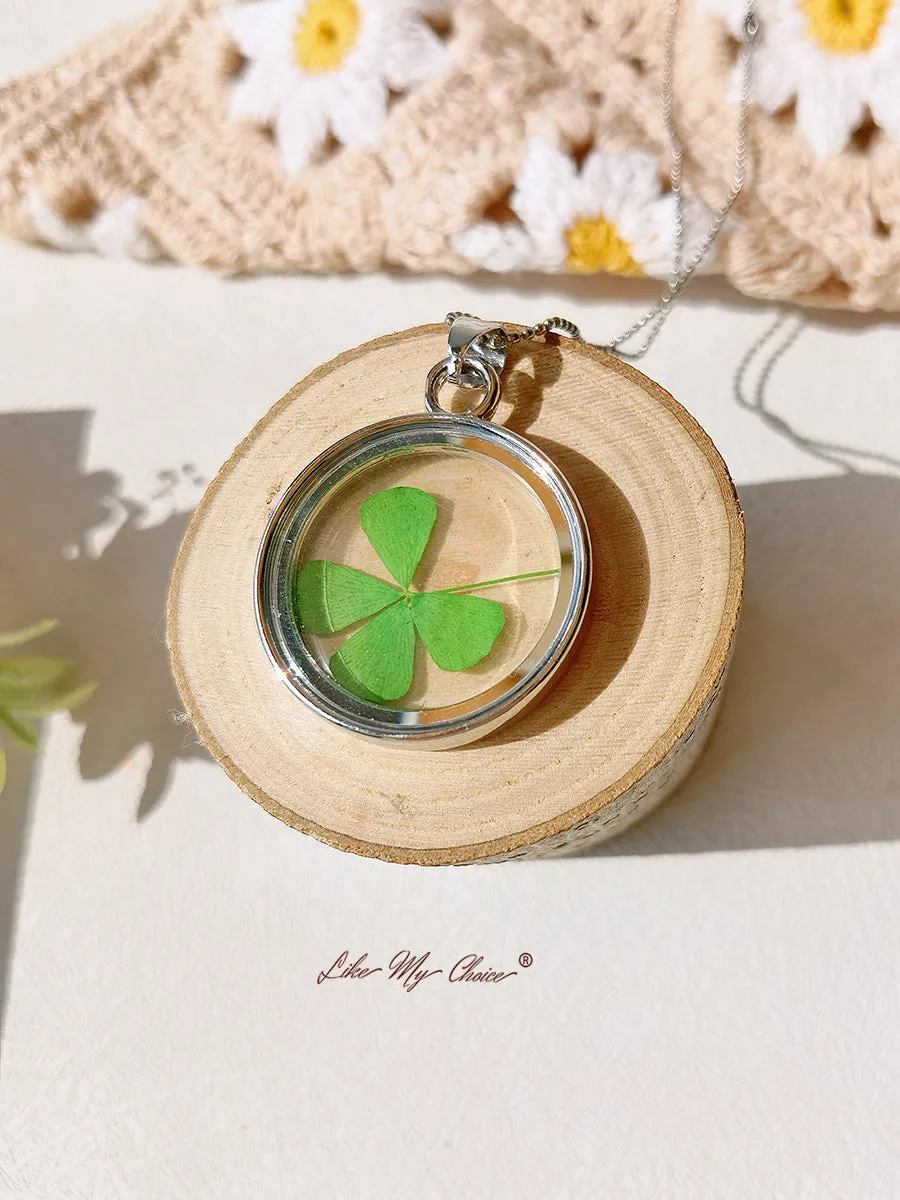 Four Leaf Clover Amulet Necklace sold by Like My Choice product image thumbnail 5