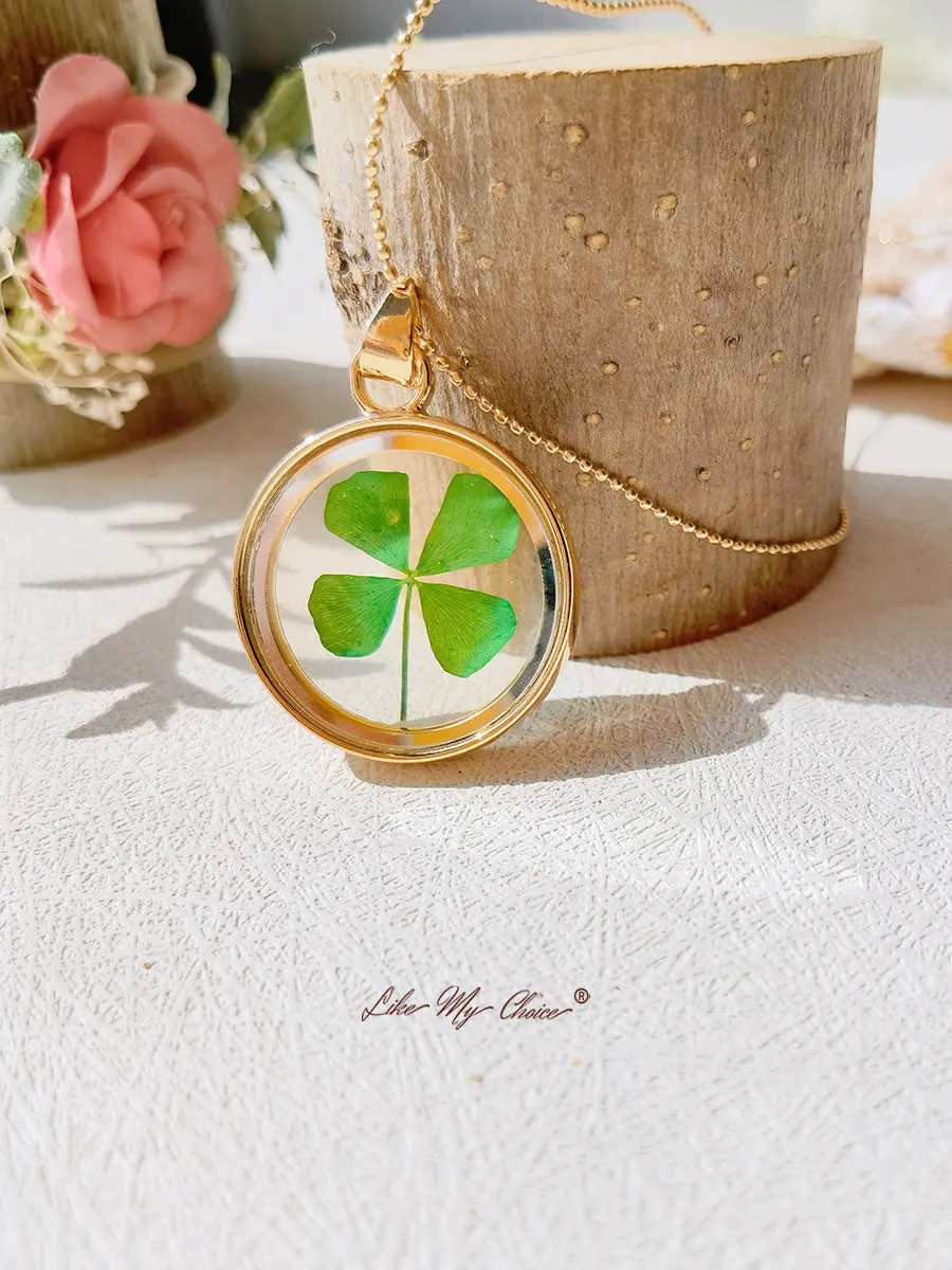 Four Leaf Clover Amulet Necklace sold by Like My Choice