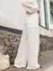 Unique Holiday Style Jacquard Casual Loose Wide Leg Pants sold by Like My Choice