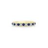 Gemstone and Diamond Halfway Band sold by LINDSEY LEIGH JEWELRY