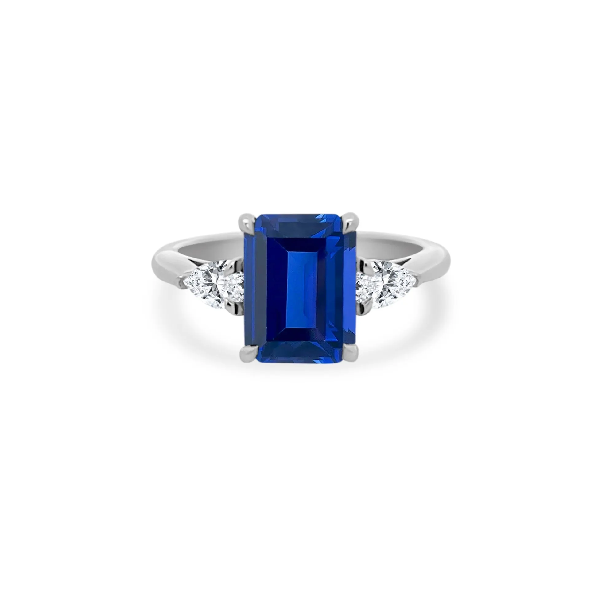 LLJ Signature Blue Sapphire Ring sold by LINDSEY LEIGH JEWELRY
