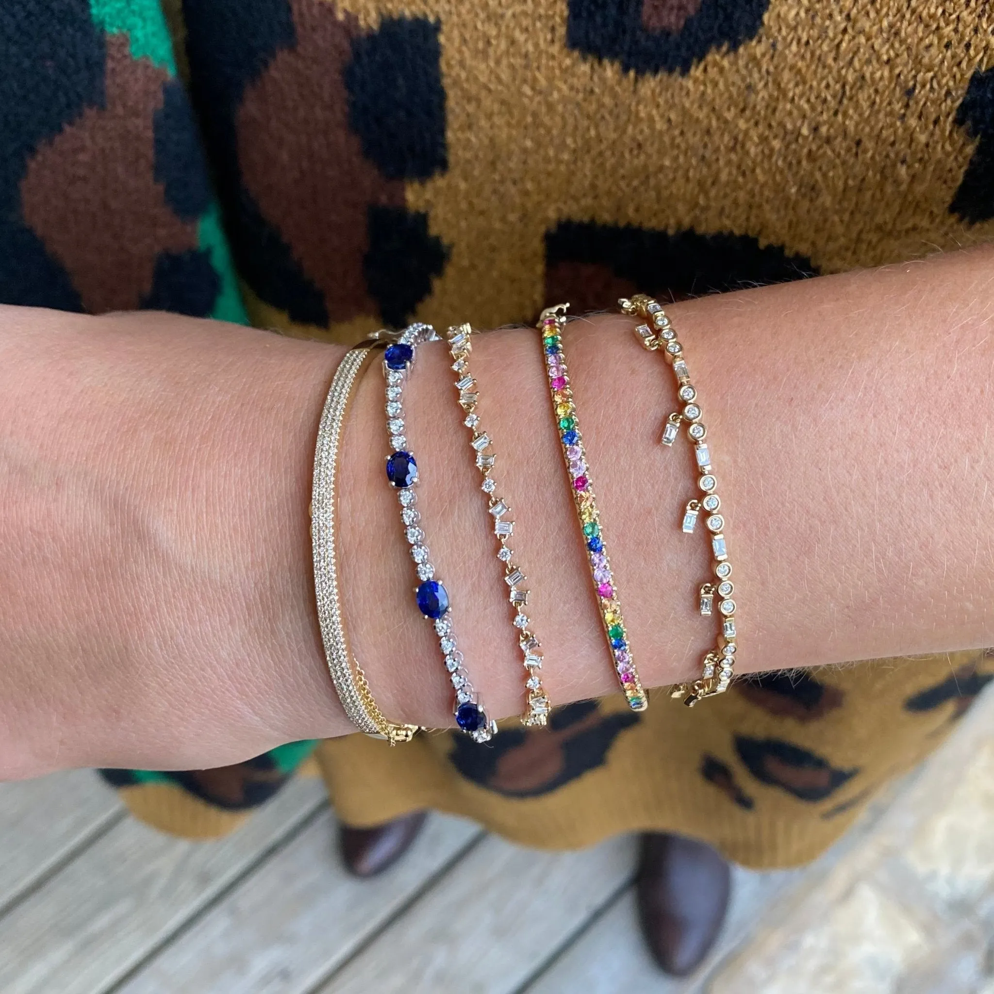 Rainbow Bangle sold by LINDSEY LEIGH JEWELRY product image thumbnail 4