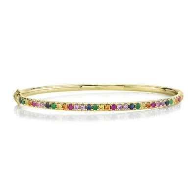Rainbow Bangle sold by LINDSEY LEIGH JEWELRY