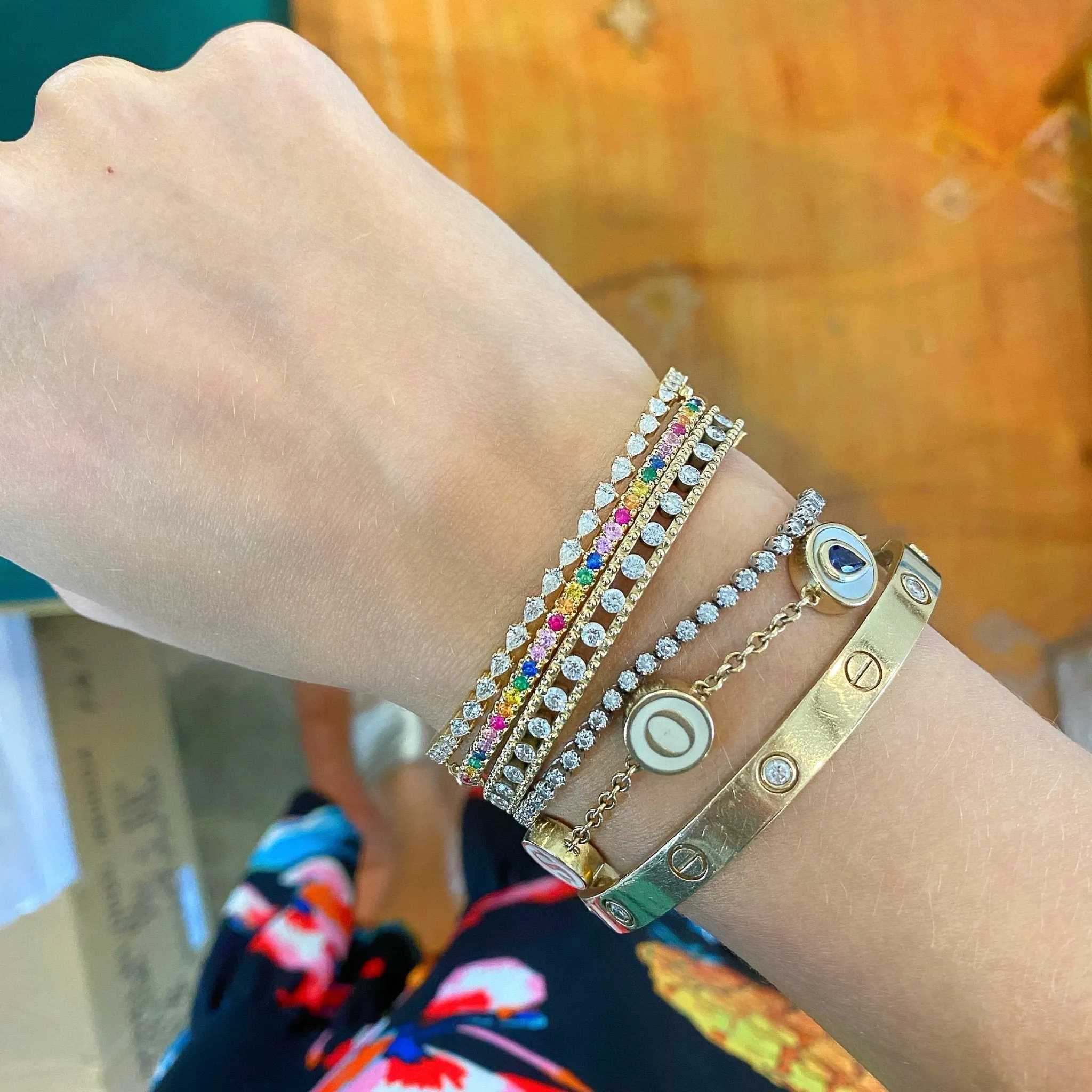 Rainbow Bangle sold by LINDSEY LEIGH JEWELRY product image thumbnail 2