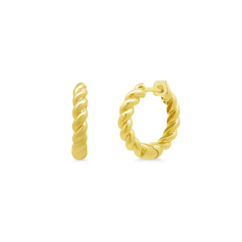 Gold Rope Hoops sold by LINDSEY LEIGH JEWELRY