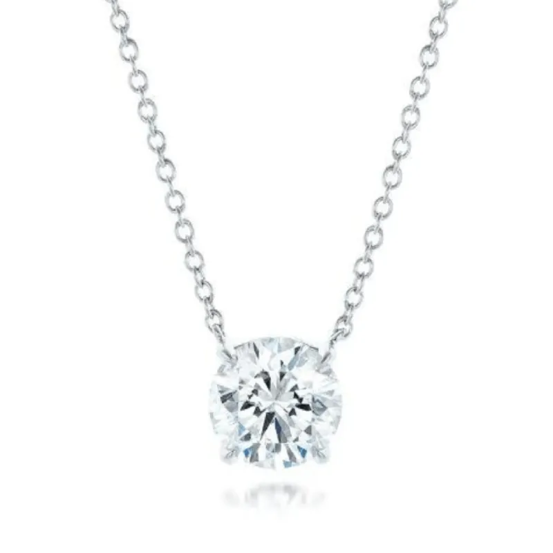 Basket Set Diamond Necklace sold by LINDSEY LEIGH JEWELRY