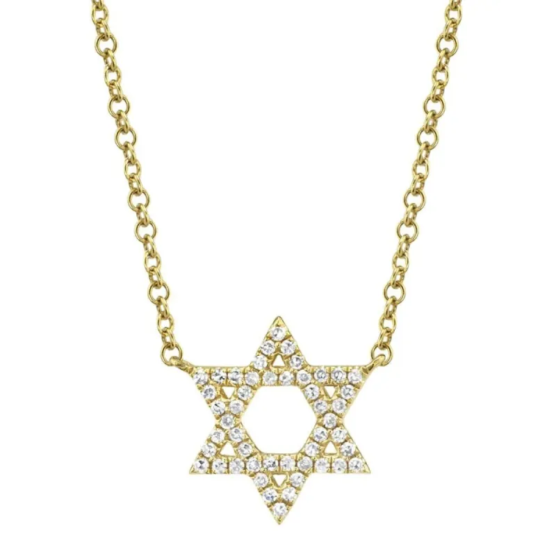 Diamond Star of David Necklace sold by LINDSEY LEIGH JEWELRY