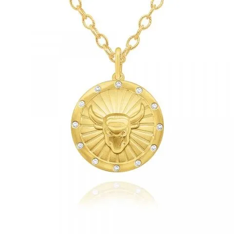Zodiac Disc Necklace sold by LINDSEY LEIGH JEWELRY product image thumbnail 5