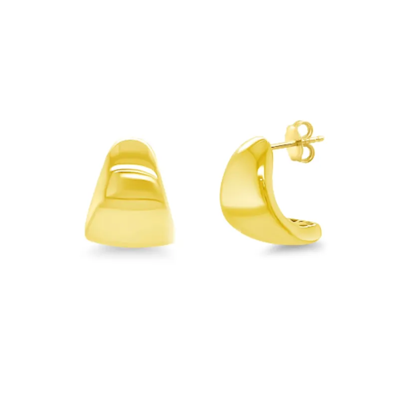 Graduated Thick Gold Earrings sold by LINDSEY LEIGH JEWELRY