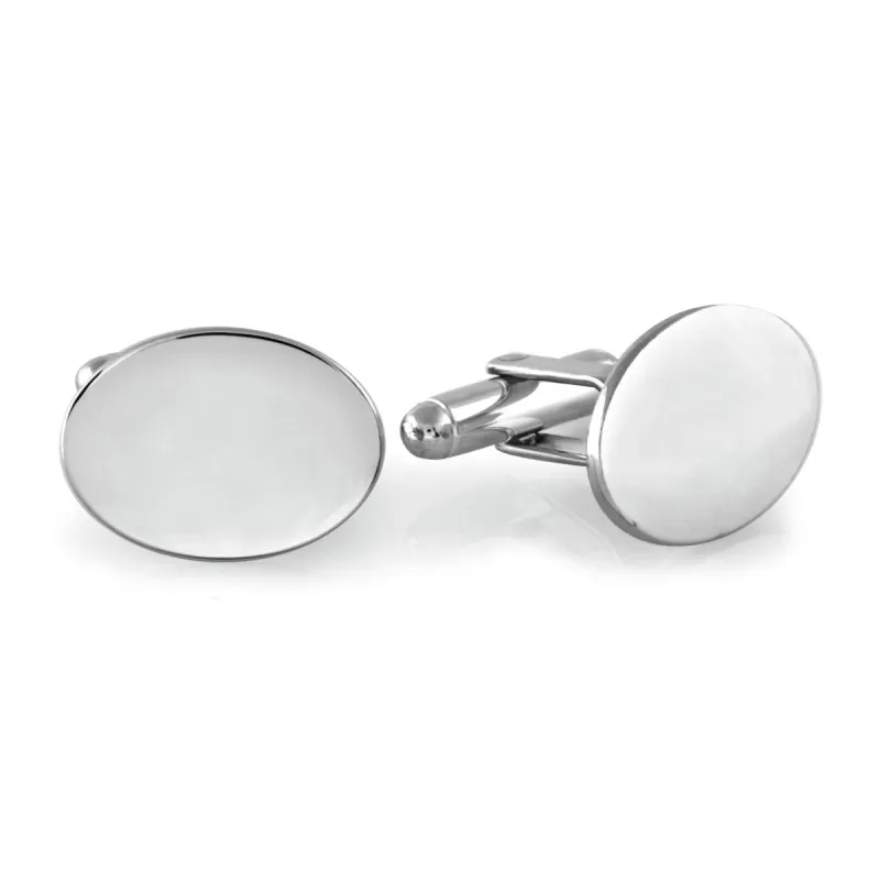 Men's Oval Cuff Links sold by LINDSEY LEIGH JEWELRY