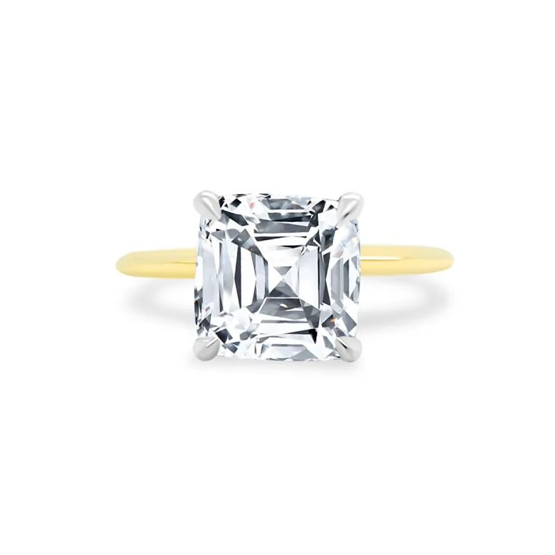 Asscher Cut Solitaire sold by LINDSEY LEIGH JEWELRY