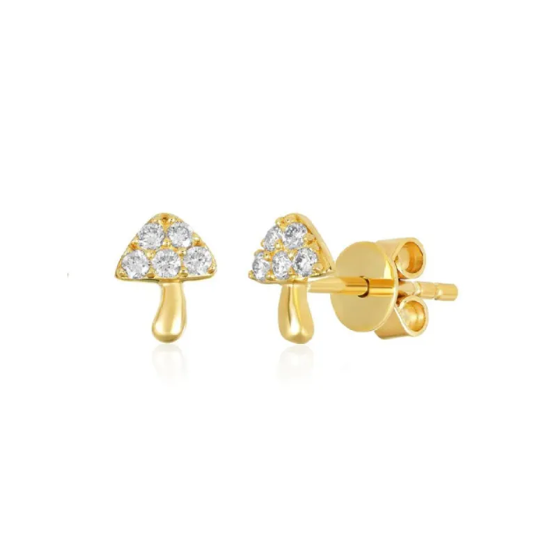 Mushroom Stud sold by LINDSEY LEIGH JEWELRY