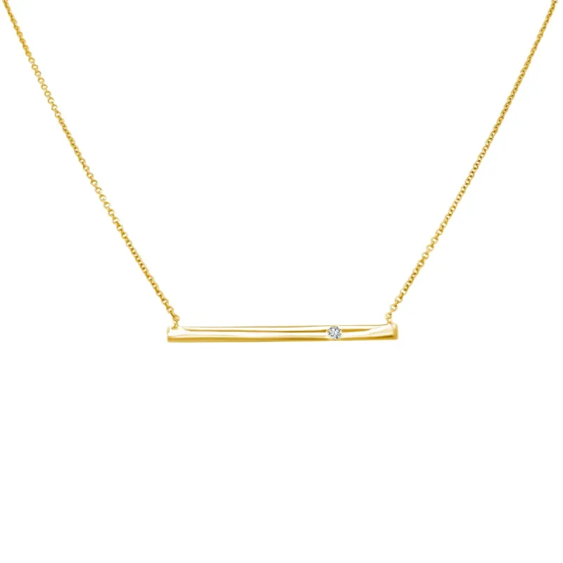 Gold Bar Necklace sold by LINDSEY LEIGH JEWELRY