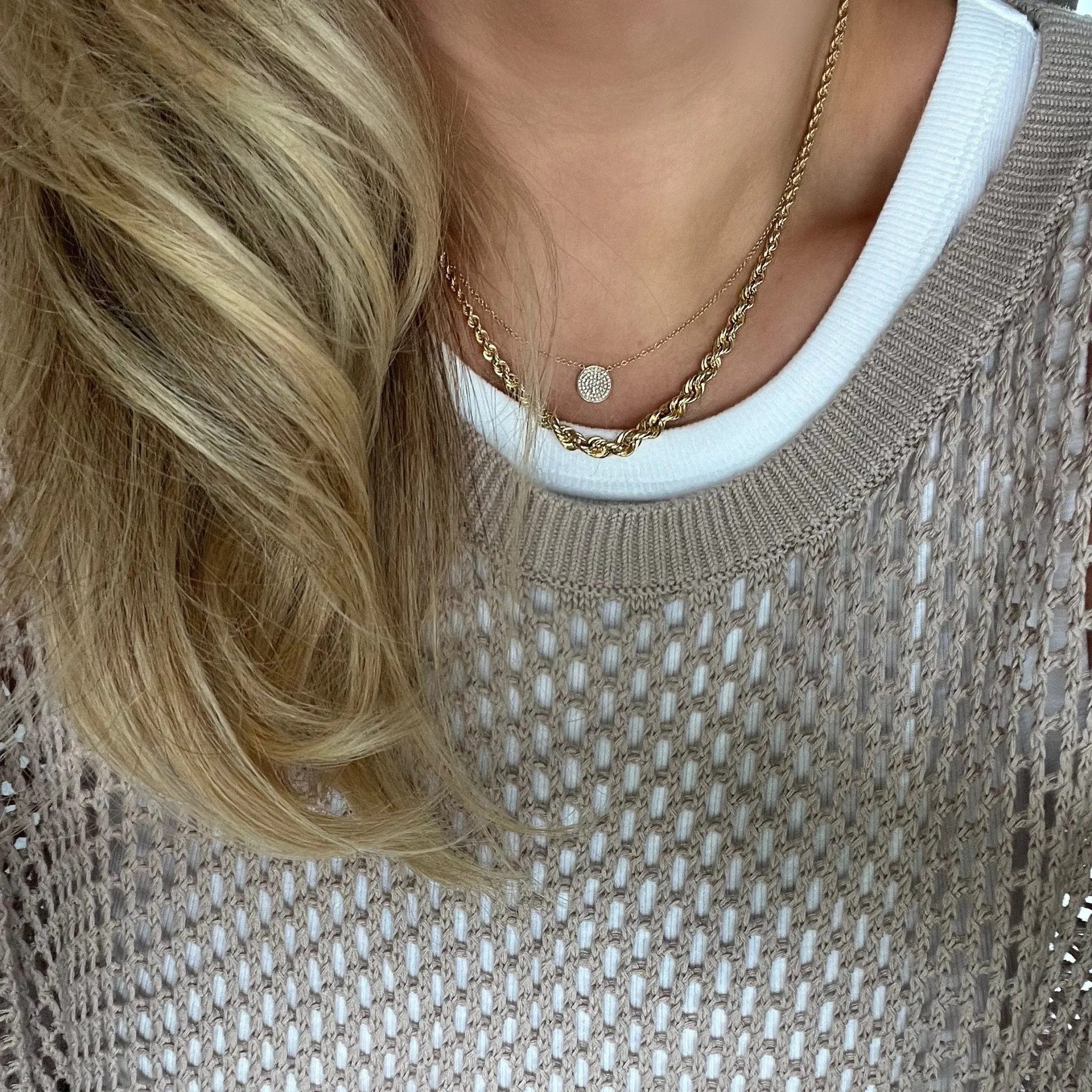 Graduated Rope Necklace sold by LINDSEY LEIGH JEWELRY product image thumbnail 5