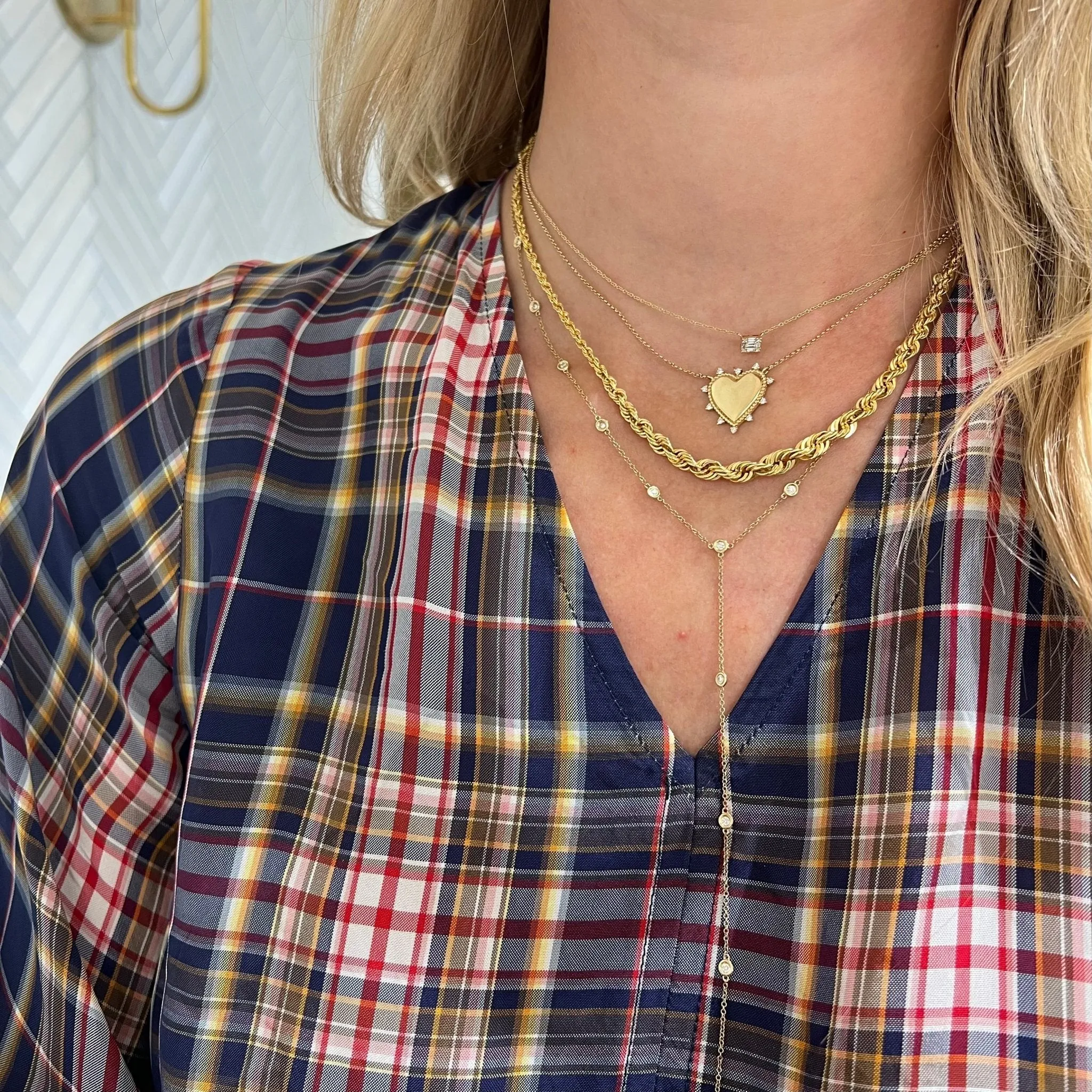 Graduated Rope Necklace sold by LINDSEY LEIGH JEWELRY product image thumbnail 3