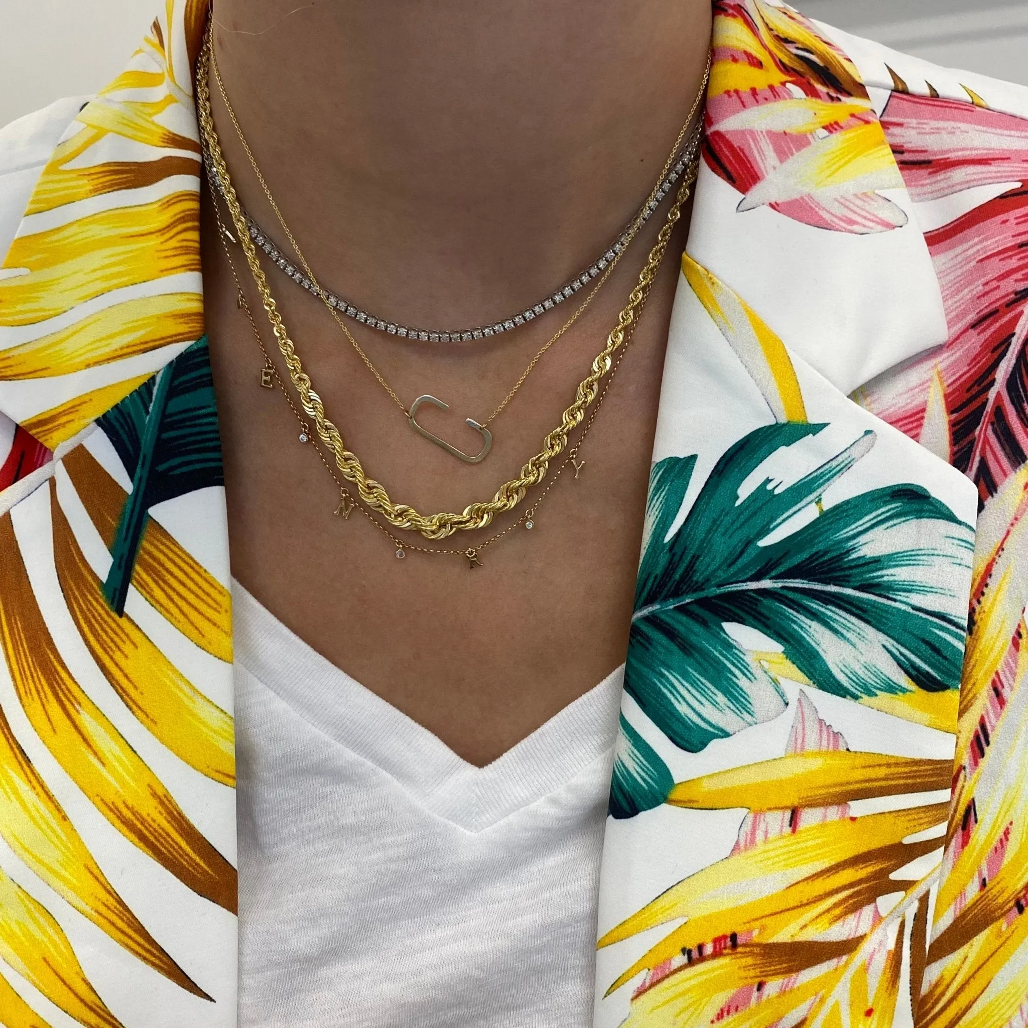 Graduated Rope Necklace sold by LINDSEY LEIGH JEWELRY product image thumbnail 4