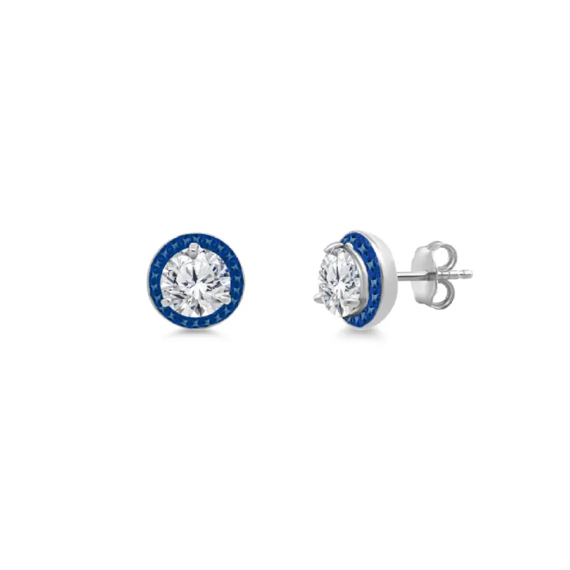 Diamond Studs with Gemstone Jackets sold by LINDSEY LEIGH JEWELRY