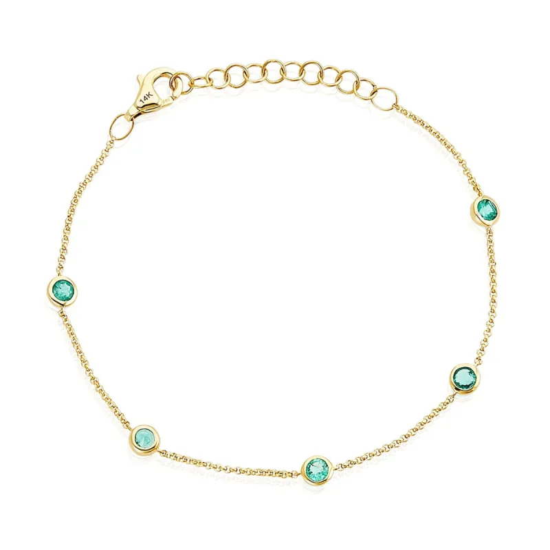 Gemstones by the Yard Bracelet sold by LINDSEY LEIGH JEWELRY