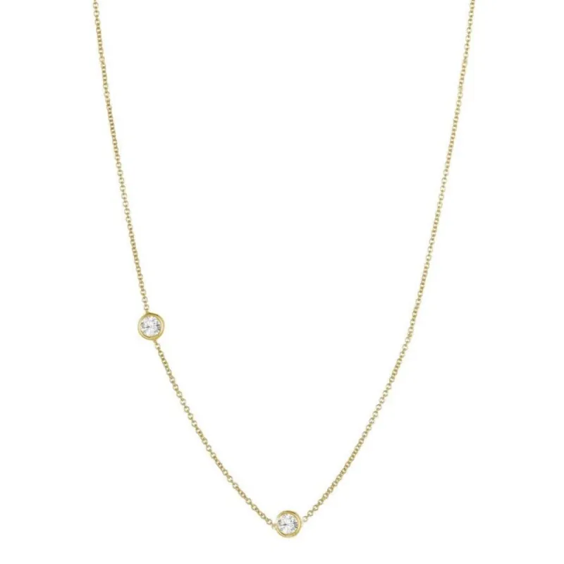 Double Diamond Necklace sold by LINDSEY LEIGH JEWELRY