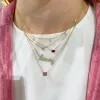 Gemstone Bezel Necklace sold by LINDSEY LEIGH JEWELRY