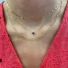 Gemstone Bezel Necklace sold by LINDSEY LEIGH JEWELRY