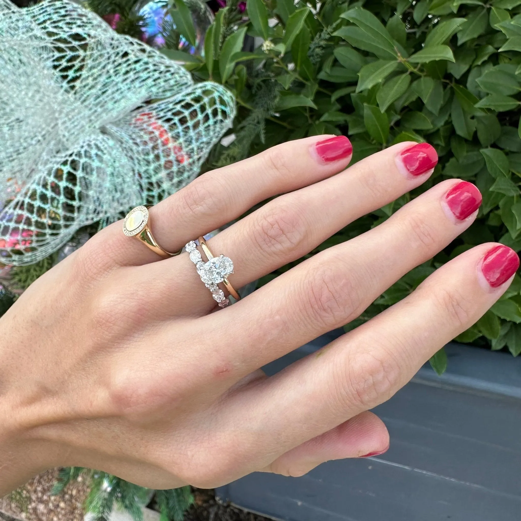 1.21ct Oval Mined Diamond Solitaire sold by LINDSEY LEIGH JEWELRY product image thumbnail 4