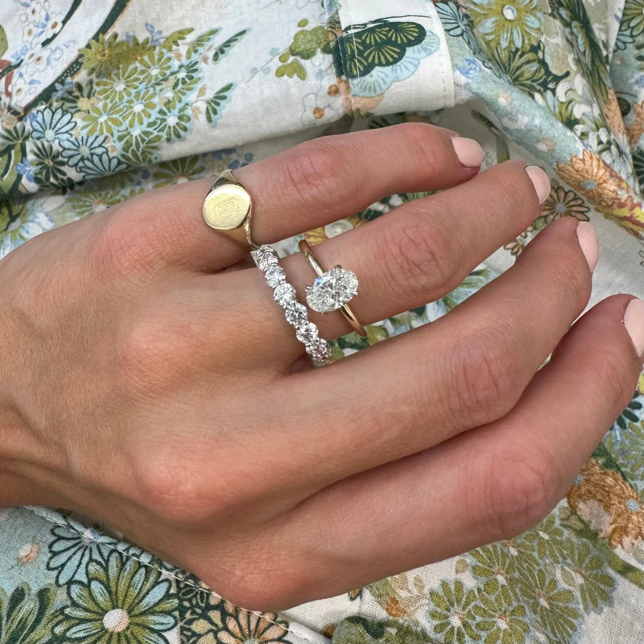 1.21ct Oval Mined Diamond Solitaire sold by LINDSEY LEIGH JEWELRY product image thumbnail 2