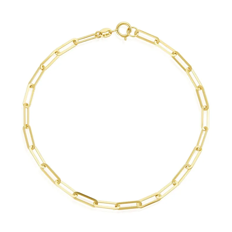 Paper Clip Chain Bracelet sold by LINDSEY LEIGH JEWELRY