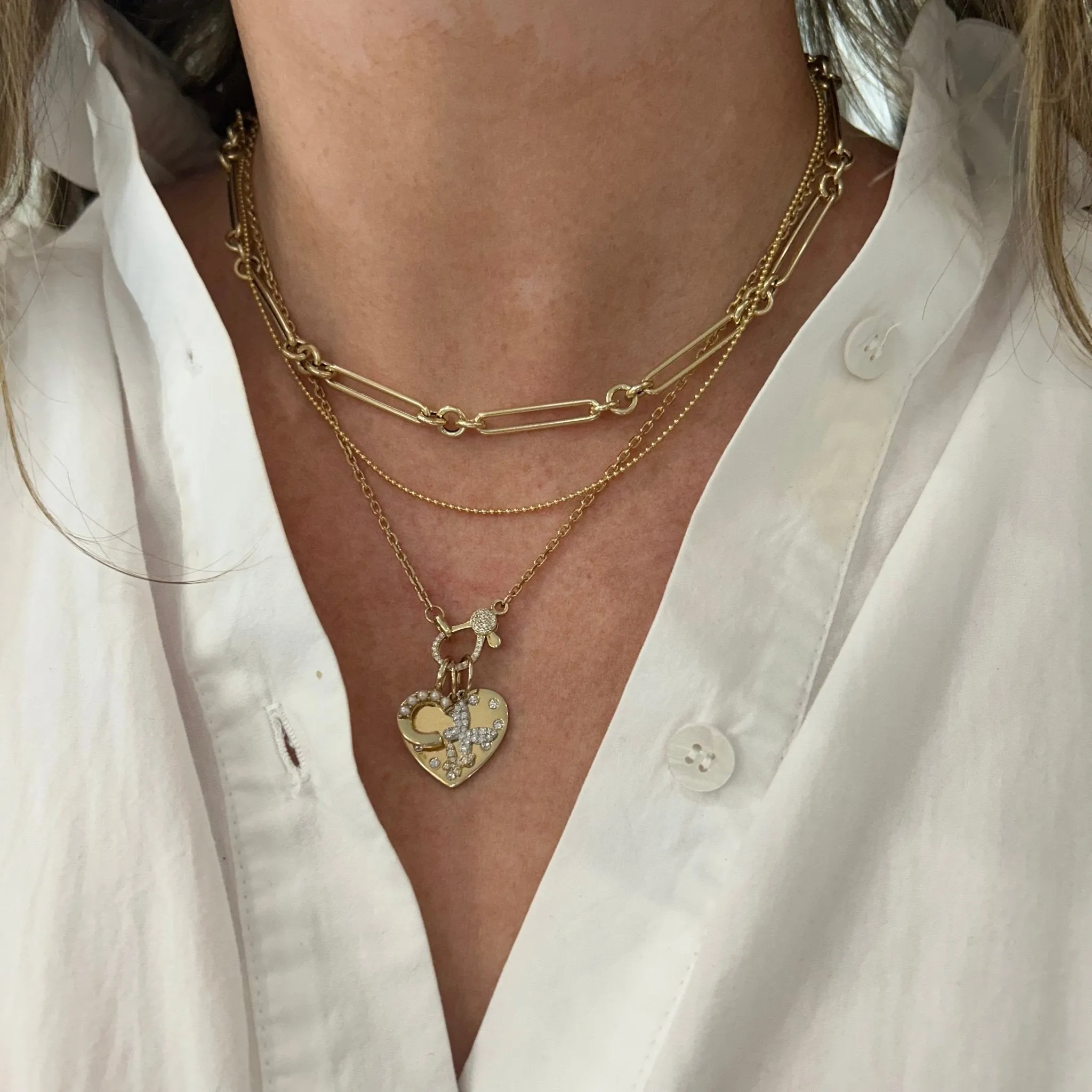 Two Toned Double Butterfly Charm sold by LINDSEY LEIGH JEWELRY product image thumbnail 5