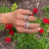 Diamond Bezel Band sold by LINDSEY LEIGH JEWELRY