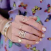 Diamond Bezel Band sold by LINDSEY LEIGH JEWELRY