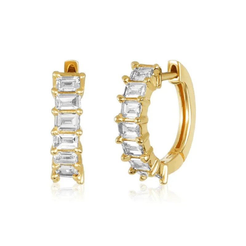 Baguette Huggies sold by LINDSEY LEIGH JEWELRY